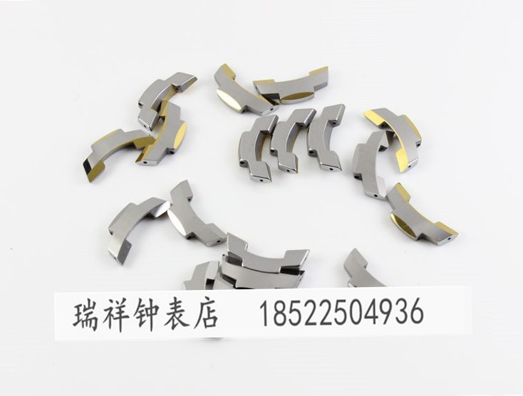 代替配件 配EISTA亞時(shí)達(dá)3028男女鎢鋼手表帶頭節(jié)尾節(jié)配件表扣節(jié)