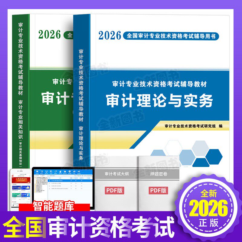 新版2026年中级审计师初级考试辅导用书教材全套审计理论与实务专业相关知识审计专业技术资格金考卷历年真题模拟试卷习题官方2025