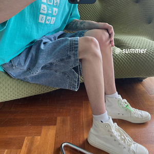 数据好夏季宽松牛仔短裤男五分裤 D258 W599 P40图片