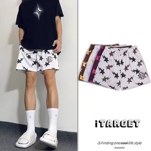 沙滩裤 2024日系大夏季 休闲裤 情侣宽松五分裤 短裤