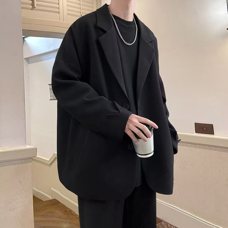 英伦风雅痞休闲西装外套男新款轻熟痞帅气制服感韩版西服上衣
