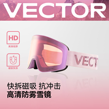 VECTOR玩可拓【蔡司】滑雪眼镜女高清防雾近视镜男磁吸滑雪镜装备