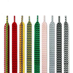 适配lanvin浪凡鞋带宽3cm潮流彩色OLD ORDER夸张面包鞋鞋绳ins