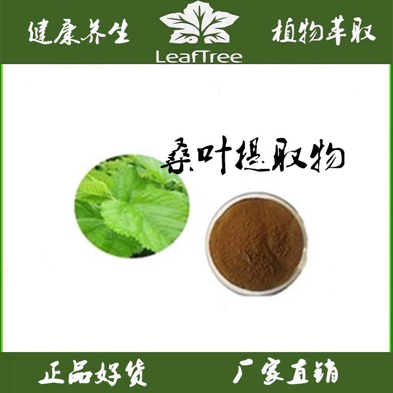 桑叶提取物 浓缩粉 降糖消脂 桑叶黄酮10%20%水溶桑叶萃取精华粉
