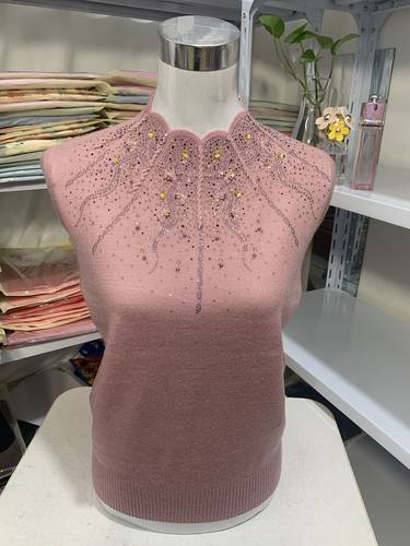 中老年蚕丝羊毛洋气薄款打底衫