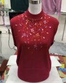 长袖 专柜羊毛衫 时尚 潮流休闲套头针织衫 女新款 秋冬半高领妈妈装