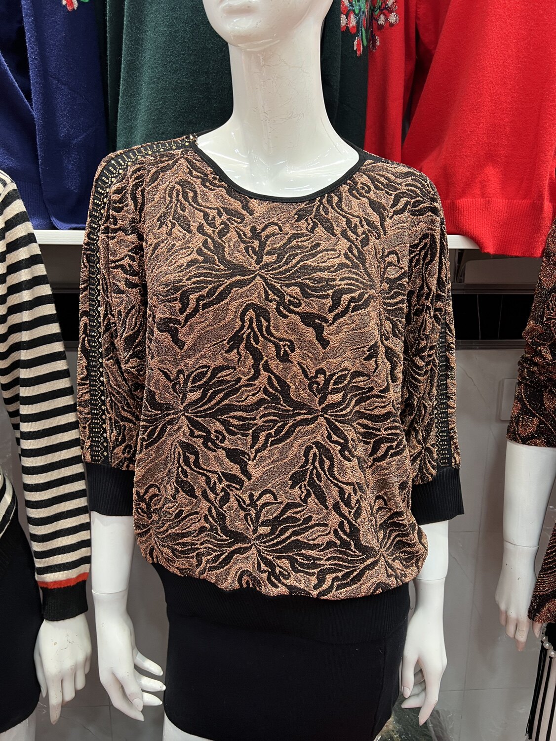 七分袖t恤女新款夏蝙蝠衫宽松桑蚕丝小衫设计感小众上衣