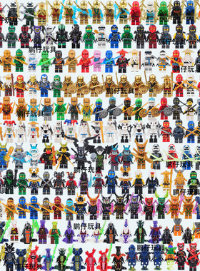 新款幻影忍者蛇怪小人仔摩托车盲袋拼装益智积木儿童便宜玩具礼物