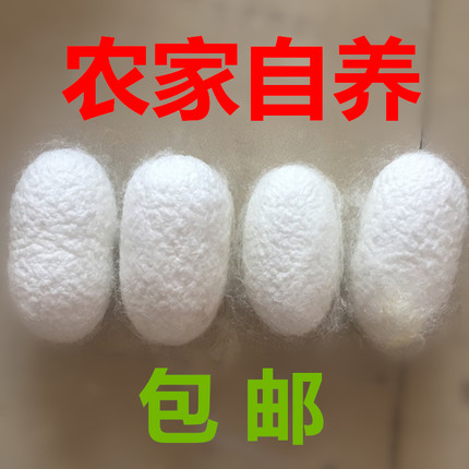 农家天然桑蚕茧壳美容茧去角质黑头死皮蚕丝球洗脸入药泡茶包邮