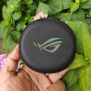 正品ROG华硕玩家国度降临2有线耳机小耳塞大收纳包数码保护整理盒