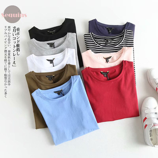 wu限回购！朴实无华的基础款 人手N件 好穿不嫌多圆领短袖T恤衫女