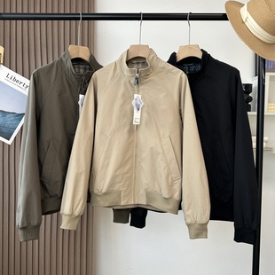 代工厂JIN口料!60支免烫特定纱 男女款立领工装夹克拉链休闲外套
