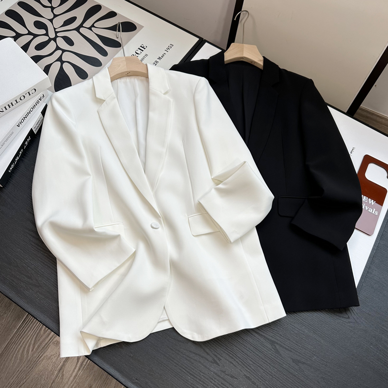 三醋脂纤维气质通勤一粒扣