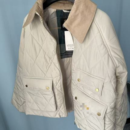 特价 清 巴恩风 25年秋经典绗缝棉服 无蜡棉衣夹克外套女