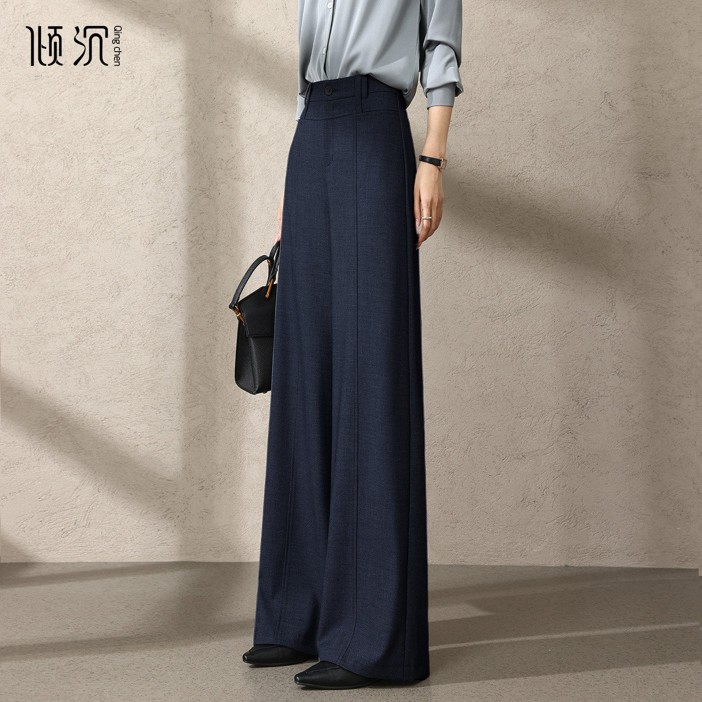 宽松阔腿裤女显瘦高腰裤子垂感休闲春秋西装裤新款长裤高级直筒裤