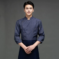 WB-специфичный ярко-линейный джинсовый синий [верхний + фартук]