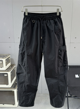 潮流百搭多口袋工装裤男春秋薄款直筒休闲裤高街痞帅宽松速干长裤