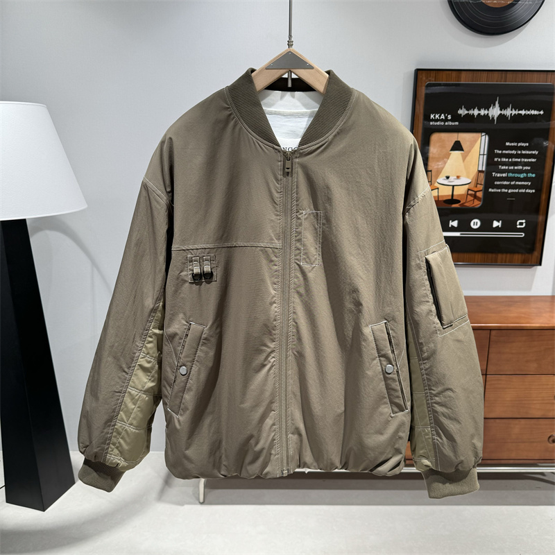 棒球领棉衣男士高品质休闲棉服