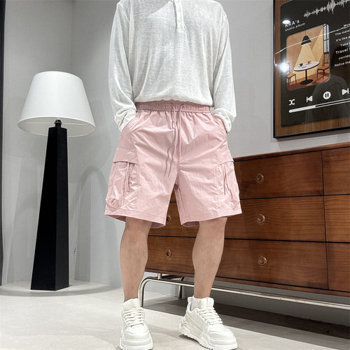 夏季速干多口袋工装五分短裤男
