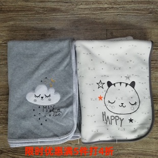 外贸男女婴小童小毯子空调被婴儿车小被子车载盖毯75X75CM