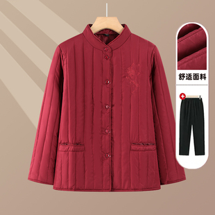 中老年羽绒棉服女奶奶装内胆妈妈轻薄小棉袄老人太太冬装保暖棉服