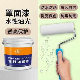 罩面漆室内外墙水性透明光油墙面防水乳胶漆罩光漆墙绘保护漆亮光