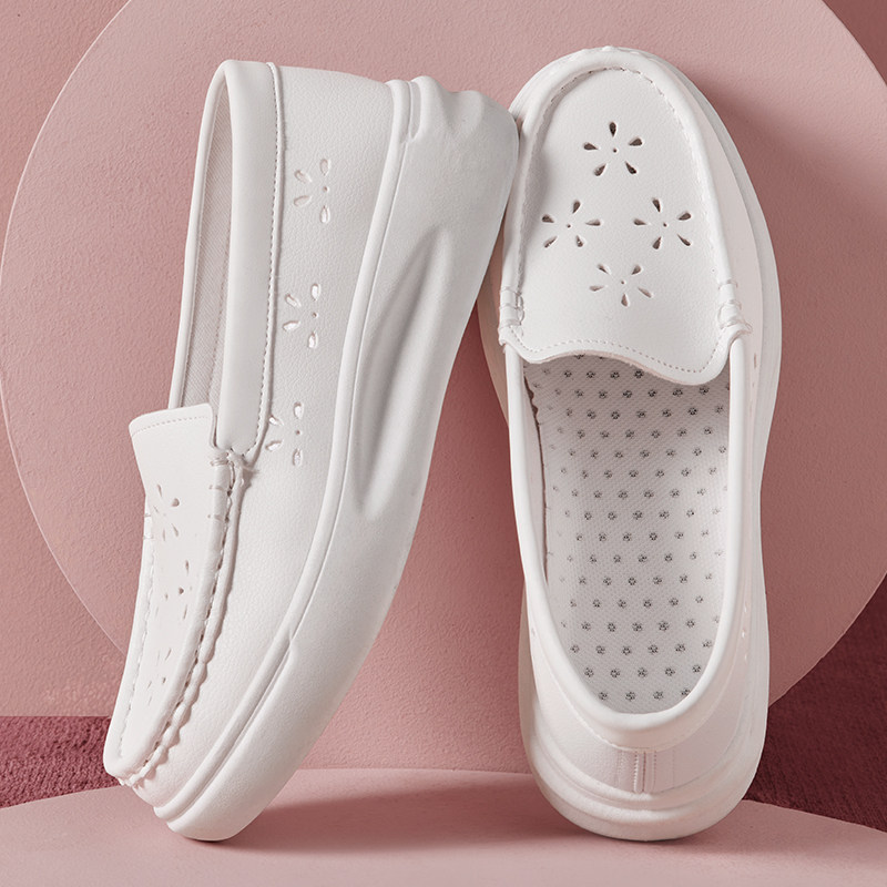 护士鞋女洞洞不累脚软底透气增高防滑夏季医护专用工作小白凉鞋子,女鞋,浅口单鞋,淘宝优惠券,粉丝福利购,淘宝优惠卷