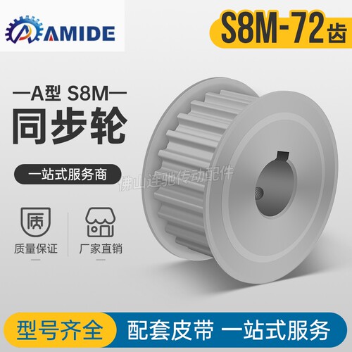 EBL61-S8M300-72-A-N20-60 怡合达同步轮AF型 高扭矩同步皮带轮