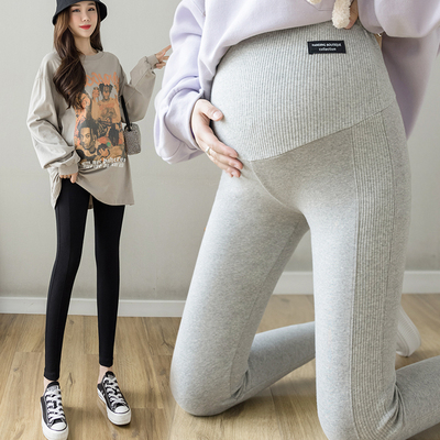 孕妇打底裤外穿i孕妇装春秋款纯棉孕妇裤子秋冬加绒女秋季长裤秋