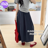 高腰a字长裙南瓜裙小个子山本半身裙 夏季 孕妇工装 裙女2026新款