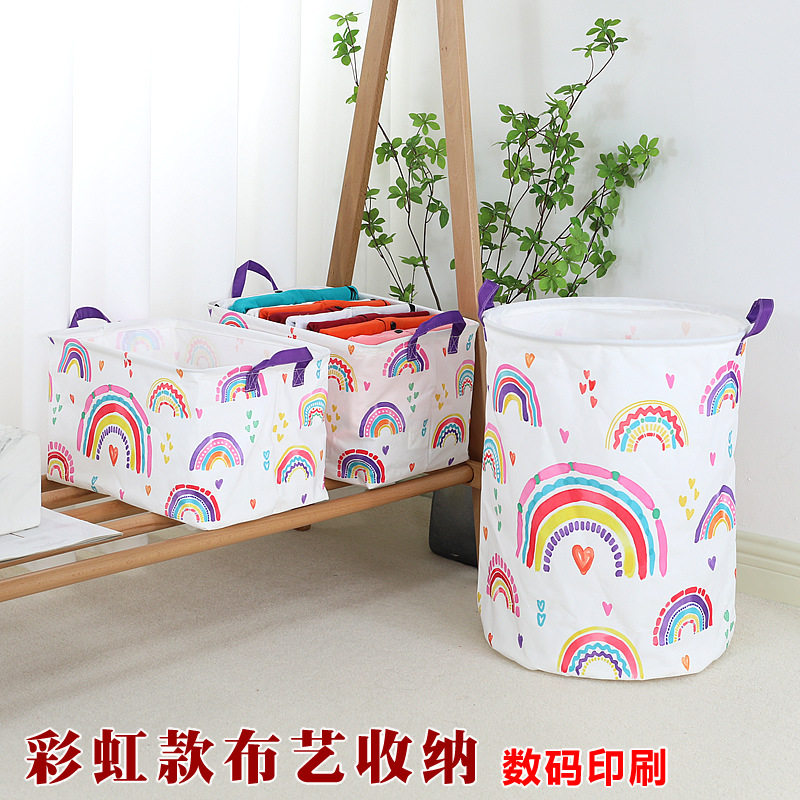 桔然布艺收纳盒棉布衣物整理盒衣服裤子收纳筐衣柜内衣杂物收纳篮