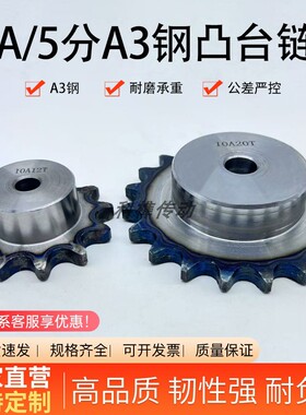 5分10A单排台链轮3分4分6分1寸06B08B12A16A工业链轮支持加工定制