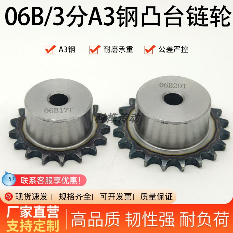 申马06B3分单排带台链轮厂家直销