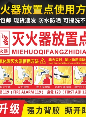 灭火器放置点灭火器消火栓使用方法消防安全管理制度消防检查通用