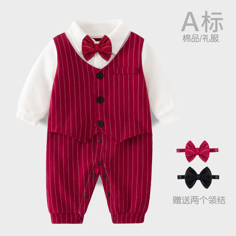 鸿鸿妈单排扣绅士服纯棉夏款