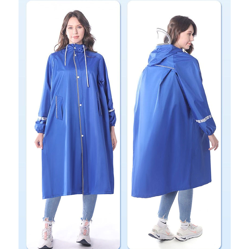 大童雨衣青少年初中小学生男女儿童长款带书包位牛津布防暴雨全身