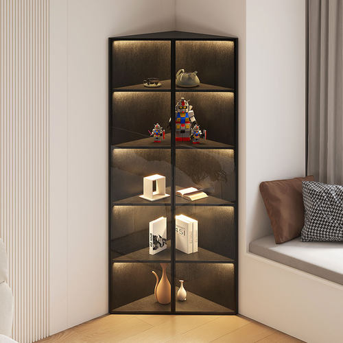 简约轻奢转角柜墙角三角直角转弯拐角置物架客厅卧室储物靠墙落地