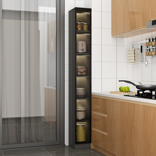 冰箱侧面旁极窄夹缝餐边储物书柜