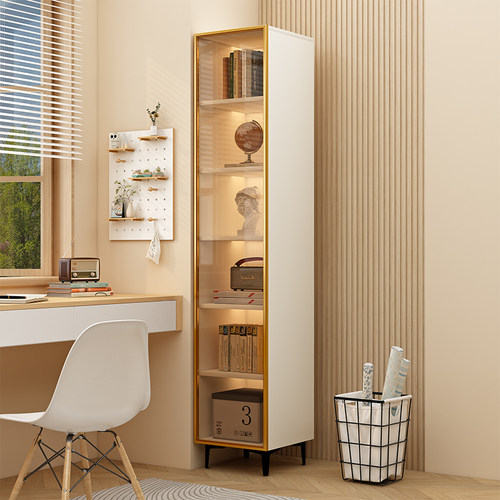 玻璃门多功能分层收纳柜