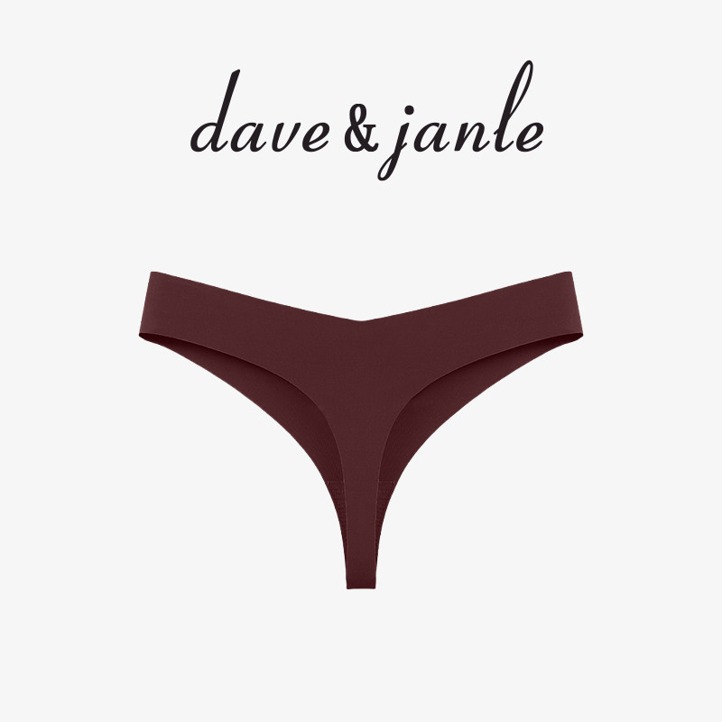 英国 Dave&Janle 透气运动女性内裤无痕低腰简约纯欲三角裤礼盒装