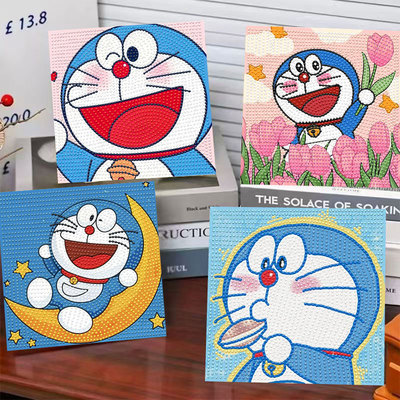 哆啦A梦满钻钻石画手工DIY