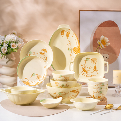 ins奶油风陶瓷饭碗家用2025新款