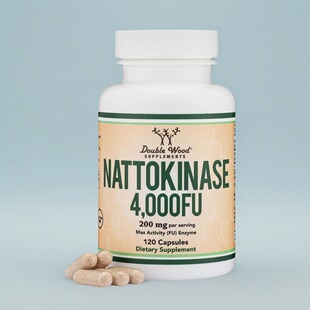 美国代成人纳豆激酶补充剂保健Nattokinase 4000FU 120粒心脑健康