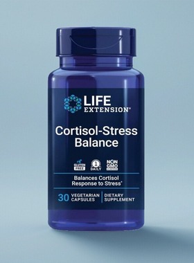 Life Extension Cortisol-Stress Relora情绪压力调整30粒木兰花