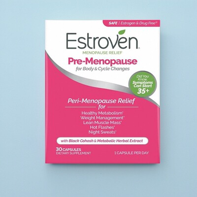 Estroven女士黑升麻大豆异黄酮 Pre-Menopause Relief保健30粒