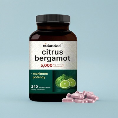 美国植物提取柑橘佛手柑胶囊NatureBell Citrus Bergamot5000毫克