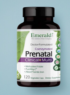 美国孕期复合Prenatal Clinical Multi Albion螯合温和铁全食物成