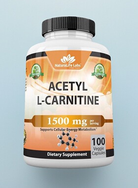 特惠NaturaLife Labs Acetyl L-Carnitine成人保健1500毫克100粒