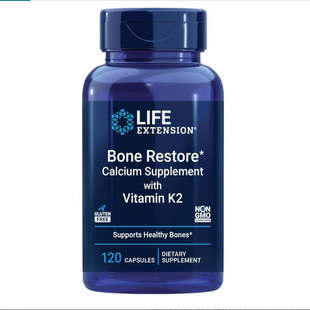 Life Extension Bone Restore成人骨骼保健3种可吸收钙维生素D3K2
