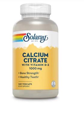 美国柠檬酸钙Solaray Calcium Citrate with Vitamin D3关节健康